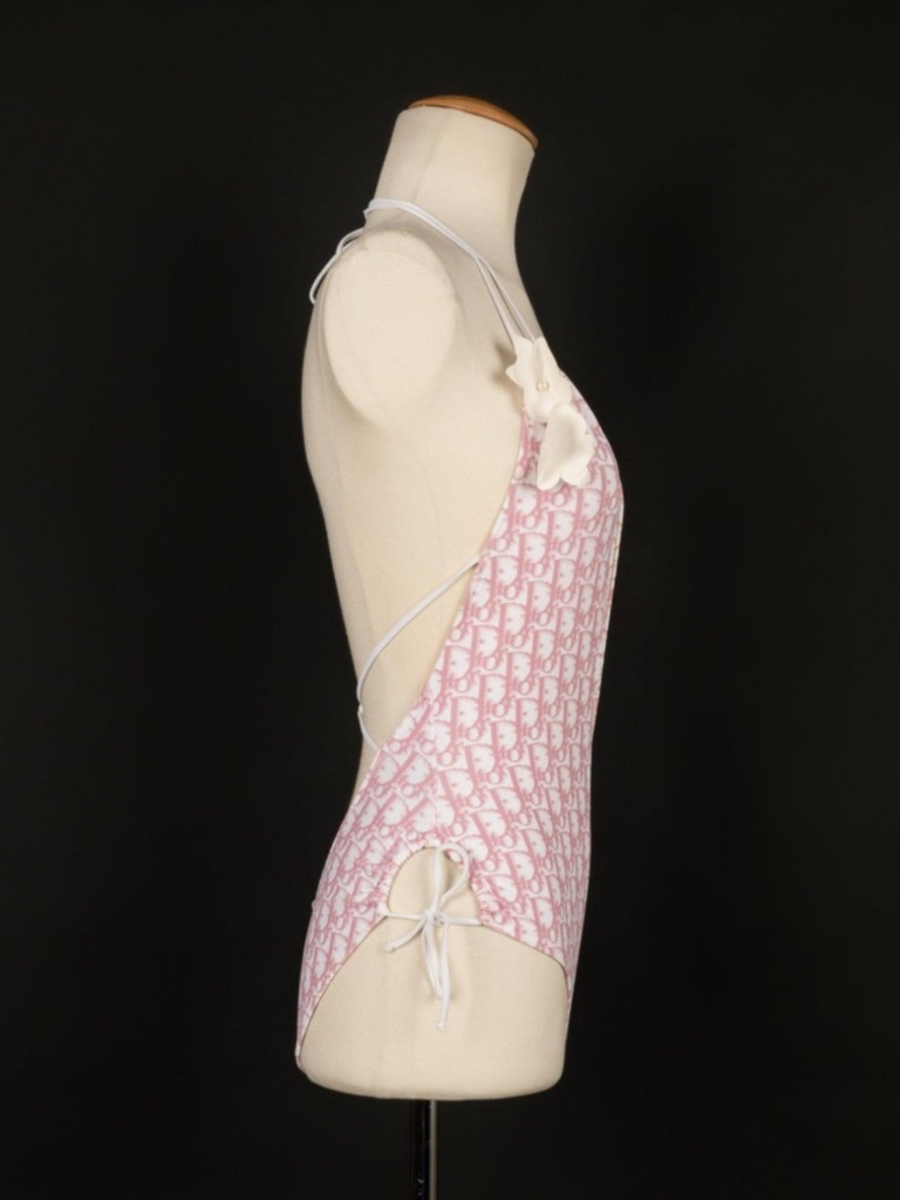 Christian Dior Y2K Vintage John Galliano White & Pink 2004 swimsuit one piece - Picture 5 of 10